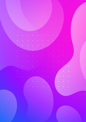 Colorful cover with liquid forms. Wavy shapes with gradient. Modern design. Eps10 vector