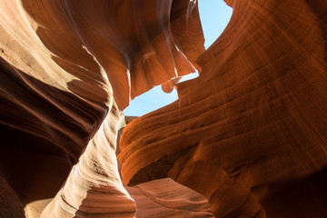 Gorge of the Lower Canyon Antelope and clear sky