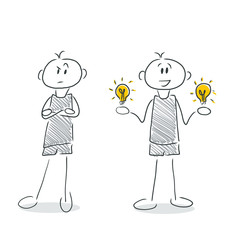 Mitarbeiter hat Idee