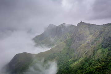 Munnar (also known as tea capital of India) during Monsoon in Kerala, India
