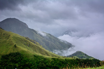 Munnar (also known as tea capital of India) during Monsoon in Kerala, India
