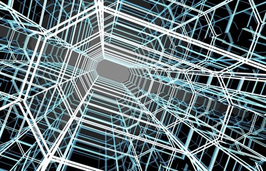 3D ABSTRACT BACKGROUND TUNNEL