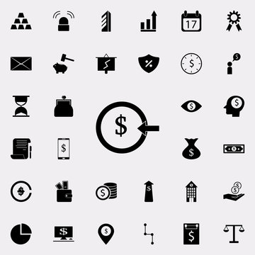 money input icon. banking icons universal set for web and mobile