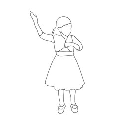 vector, isolated, child sketch, icon