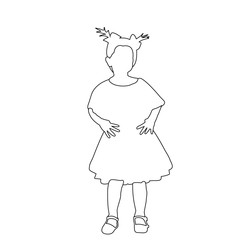 vector, isolated, child sketch, icon