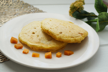 柿のパンケーキ