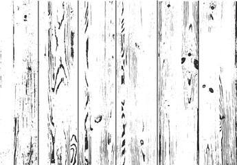 Obraz premium Distressed wooden planks overlay texture. Vector illustration. Wood grain background.