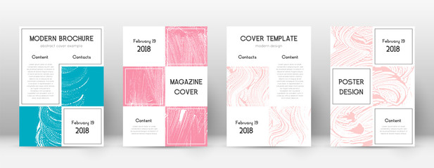 Cover page design template. Business brochure layo