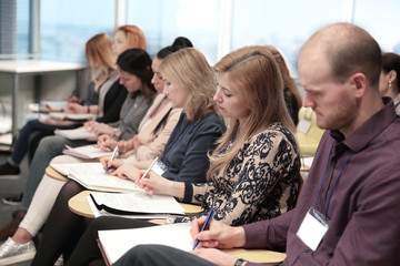 close up. Networking Seminar Meet Ups Concept