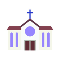 Church emoji vector