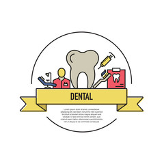 DENTAL LINE ICON SET