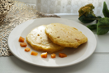 柿のパンケーキ