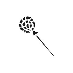 christmas candy vector doodle sketch isolated on white background