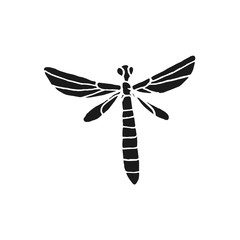 fly vector doodle sketch isolated on white background