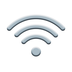 Wifi Internet Sign Icon. Wi-fi Wireless Technology Isolated On Whit Background