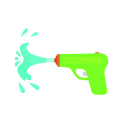 Squirting water gun emoji vector