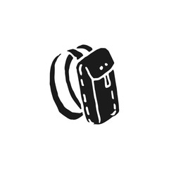 school bag vector doodle sketch isolated on white background