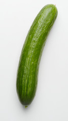 Cucumber on white