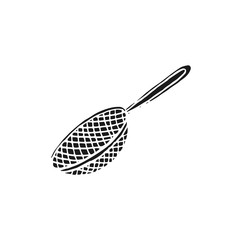 sieve vector doodle sketch isolated on white background