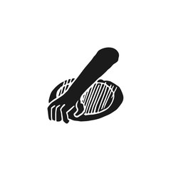 sports throwing disc vector doodle sketch isolated on white background