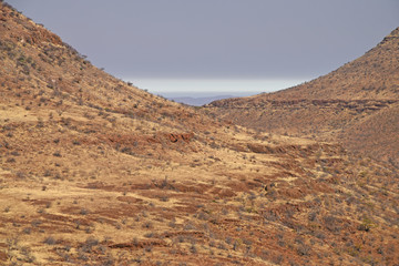 Am Grootbergpass in Namibia 