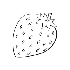 Illustration of Strawberry, Vector Illustration