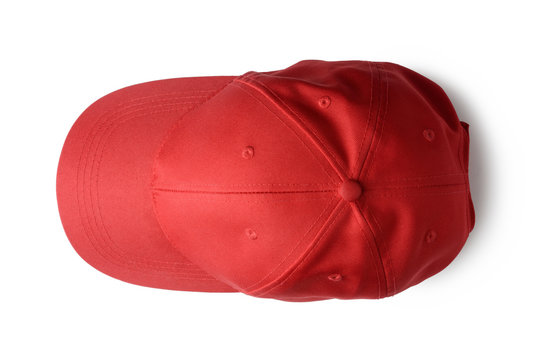 Red Cap On White Background