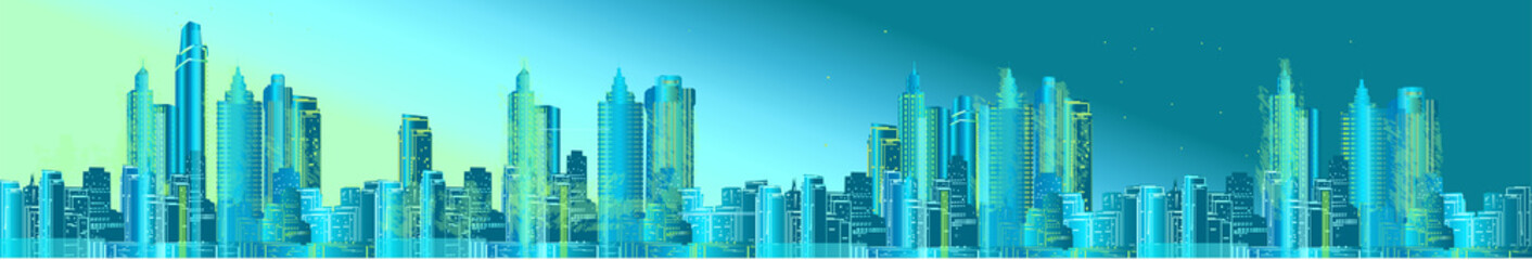 green city long panorama