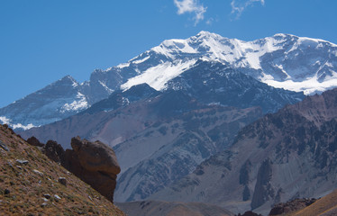 La punta del Aconcagua