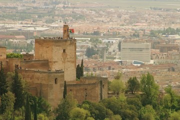 Fototapeta premium Alhambra in Granada. Historical city of Andalusia. Spain