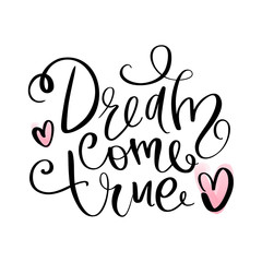 Vector hand drawn lettering phrase. Modern brush calligraphy.