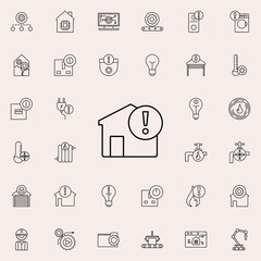 exclamation mark icon. Automation icons universal set for web and mobile