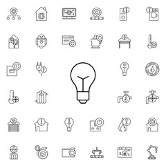 bulb icon. Automation icons universal set for web and mobile