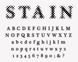stain font one