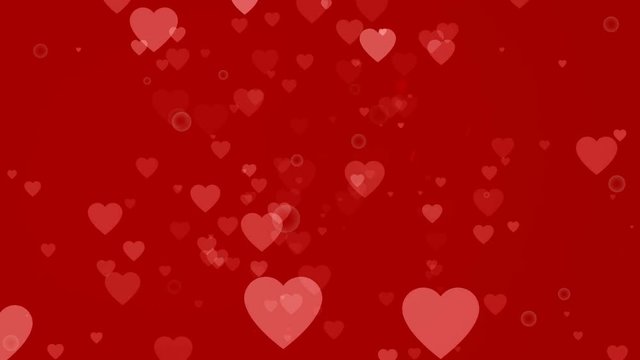 Valentine's Day Hearts 4k video background.
