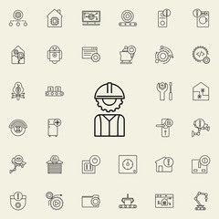 human head mechanism icon. Automation icons universal set for web and mobile