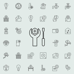 tool mark icon. Automation icons universal set for web and mobile