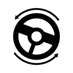 Steering car icon