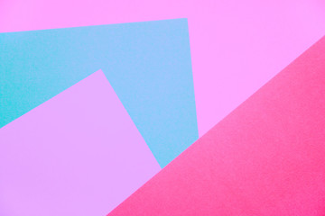 top view layout of a blank piece of paper colorful greeting card background with copy space. Pattern the concept of minimal geometry