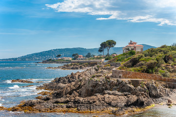 Coastal landscape in Saint-Aygulf