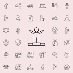 good luck in work icon. Business Organisation icons universal set for web and mobile