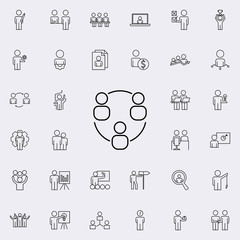 business communication icon. Business Organisation icons universal set for web and mobile