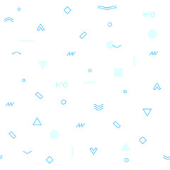 Flat seamless pattern. Health water.