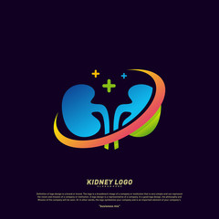 Kidney Logo Design Concept. Urology Logo Vector Template