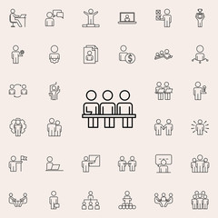 focus group icon. Business Organisation icons universal set for web and mobile