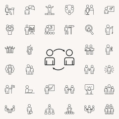 workflow icon. Business Organisation icons universal set for web and mobile