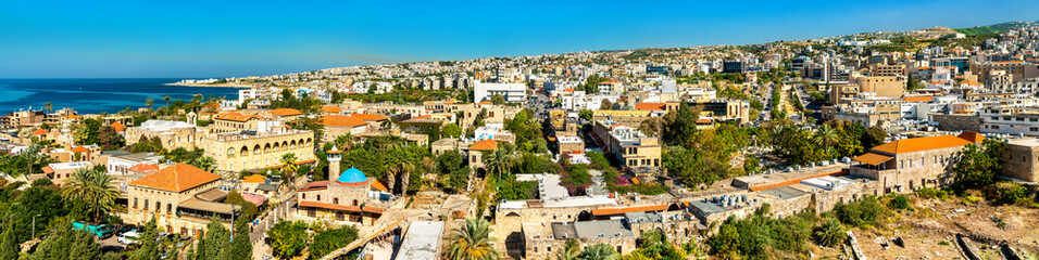 Aerial view of Byblos town in Lebanon