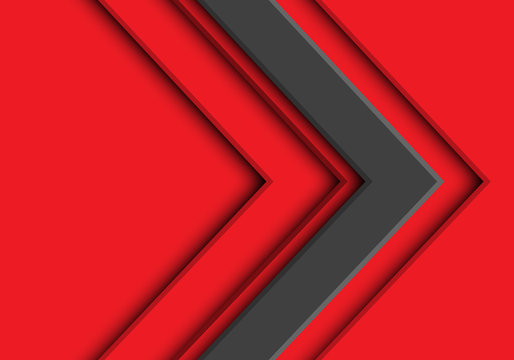 Abstract grey arrow direction on red design modern futuristic background vector illustration.
