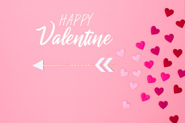 happy valentine´s day background with nice valentine text