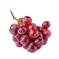 Red Grapes isolated on a white background